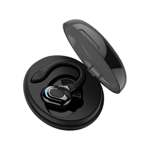 Auriculares deportivos de baja latencia con función táctil, micrófono integrado, manos libres V5.2, resistentes al sudor. Negro