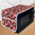 thumbnail image 1 of Poppy Flower Microwave Oven Cover, Abstract Floral Pattern with Poppy Blossoms and Flying Exotic Butterflies, Water Resistant Organizer with Pockets for Kitchen, 36" x 12", Multicolor, by Ambesonne, 1 of 4