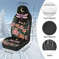 thumbnail image 7 of Uorisanigo Car Seat Cover Fit Four Seasons, Soft 2-Pack Moon Pink Dragonfly Front Seat Covers, Universal Fit for Most Vehicles, Summer Cool & Winter Warm, Easy Installation, 7 of 7