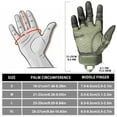 thumbnail image 3 of Fnochy Clearance Rubber Guard Gloves for Men, Touchscreen Motorcycle Gloves, Heavy Duty Protection, Lightweight & Comfortable, Perfect for Airsoft & Outdoor Activities - Ultimate Dexterity & Grip!, 3 of 6