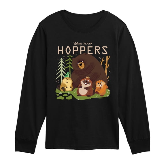 Hoppers - Animal Group - Youth Boys Long Sleeve Graphic T-Shirt