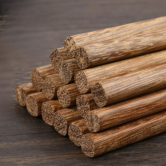 Moluckfu Short Chopsticks Wooden Chopsticks Unpainted Kitchen Tool Hot Pot Home Users 10 Pcs/Box