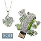 thumbnail image 1 of Rana en forma de diamante collar estilo USB Flash Disk (8gb) Afortunado Sencillez, 1 of 3