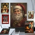 thumbnail image 3 of Vintage Christmas Wall Poster Santa Claus Retro Merry Xmas Winter Art Print for Home Holiday Decor, UNFRAMED 12x18, 3 of 6