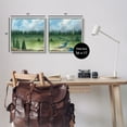 thumbnail image 3 of Stupell Distant Stream Trees Nature Landscape Landscape Painting Gray Framed Art Print Wall Art, Set of 2, 3 of 8