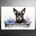 thumbnail image 2 of Australian Kelpie Dog Canvas Bathroom Décor - Unique Bath Wall Decor - Modern Canvas Bathroom Wall Art - Room Decor - Bathroom Decorations - Restroom Sign - Wall decor living room, 2 of 4