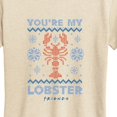 thumbnail image 3 of Friends - You're My Lobster Ugly Sweater Short Sleeve Graphic T-Shirt, 3 of 5