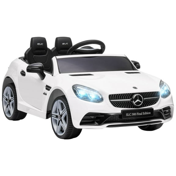 Bikes Aosom SLC 300 Licensed Electric Car with Remote Control, 12V Battery Powered Ride on Car with Music, Lights, Suspension for 3-6 Years Old, White, Riding Toys