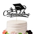 thumbnail image 1 of Graduation Diy Plugin Under $5 Graduation Cake Decoration Plugin Card Graduation Season Themed Cake Decoration Accessories Customizable Blessing Words Graduation Celebration Decoration, 1 of 4