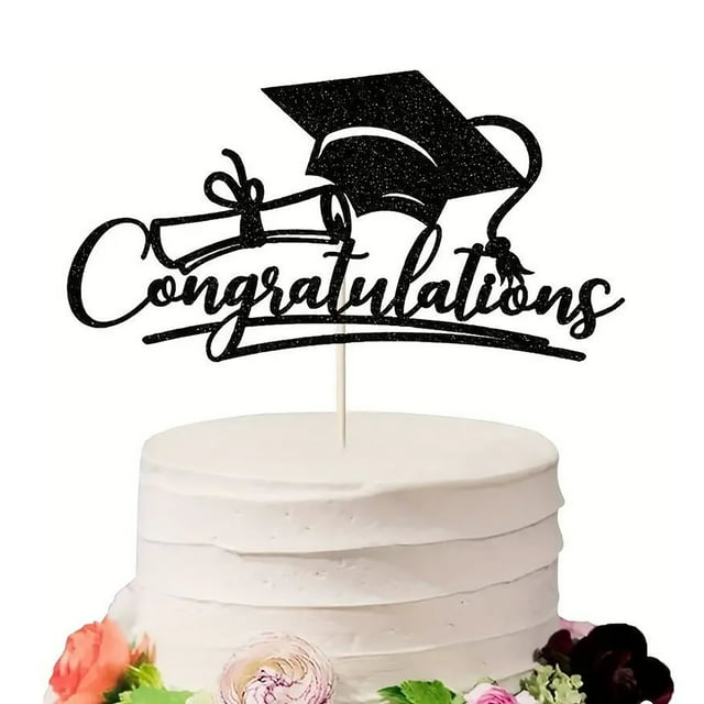 Graduation Diy Plugin Under $5 Graduation Cake Decoration Plugin Card Graduation Season Themed Cake Decoration Accessories Customizable Blessing Words Graduation Celebration Decoration