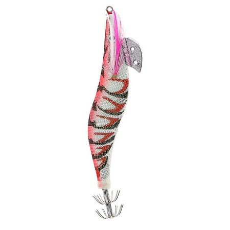 Silicone Simulation Noctilucent Soft Prawn Shrimp Fishing Lure Hook Bait Orange