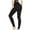 Black, variant on Uaswgudfs Women's High-Waisted Yoga Pants with Contoured Seams – Seamless Leggings for Dynamic Workouts Black S