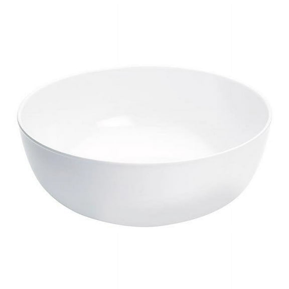 Cal Mil Sierra White Melamine Multi Size Round Bowl, 15 x 6 inch -- 3 per case.