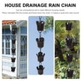 thumbnail image 3 of WEUVEB Gutter Rain Chain Rain Chain Fittings Black 1Pack Metal Drainage Solution, 3 of 8