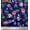 Indigo Blue, variant on Soimoi Cotton Duck Fabric Leaves,Rose & Peony Floral Decor Fabric Printed Yard 42 Inch Wide
