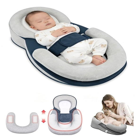 Support Wedge Pillow, Cushion with Gentle Incline for Tummy Time, Portable Lounger Support