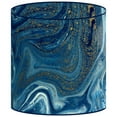 thumbnail image 2 of LampPix 10.00" Table Lamp Shade - Marble Blue Custom Printed Canvas Desk Lampshade with Acrylic Spider Fitting by ArtToFrames (LP-60), 2 of 4