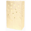 Just Artifacts Paper Luminarie Bags for Decorative and Path Lighting (10pc, Moon and Star)