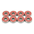 thumbnail image 1 of ABEC 9 Roulements, Performance Stable Faible Bruit Acier au Carbone Haute Précision 608RS Roulement à Billes pour Patins à Roulettes Rouge, 1 of 8