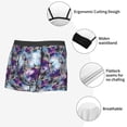 thumbnail image 4 of KLL Purple Marble Texture Men's Cotton Boxer Briefs Underwear-Large, 4 of 8
