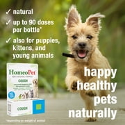 HomeoPet Cough 15 ml Homeopathic Remedy for Dogs Cats and Birds