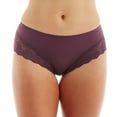 thumbnail image 3 of Women's Elila 3309 Microfiber & Stretch Lace Panties (Plum 3X), 3 of 4