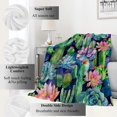 thumbnail image 2 of Succulent and Cactus Blanket Plant Garden Throw Blankets Gifts for Kids Adult Lightweight Soft Fleece Cozy for Sofa Couch Bed Room Birthday Boho Spring Decor 40x50in, 2 of 6