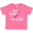 thumbnail image 3 of Inktastic Breast Cancer Awareness Her Fight is our fight Boys or Girls Toddler T-Shirt, 3 of 5