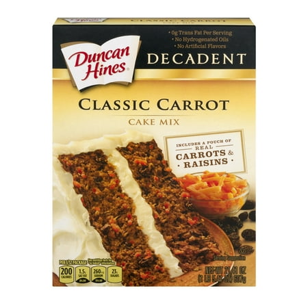 - (3 Pack) Duncan Hines Decadent Classic Carrot Cake Mix 21.41 oz Box