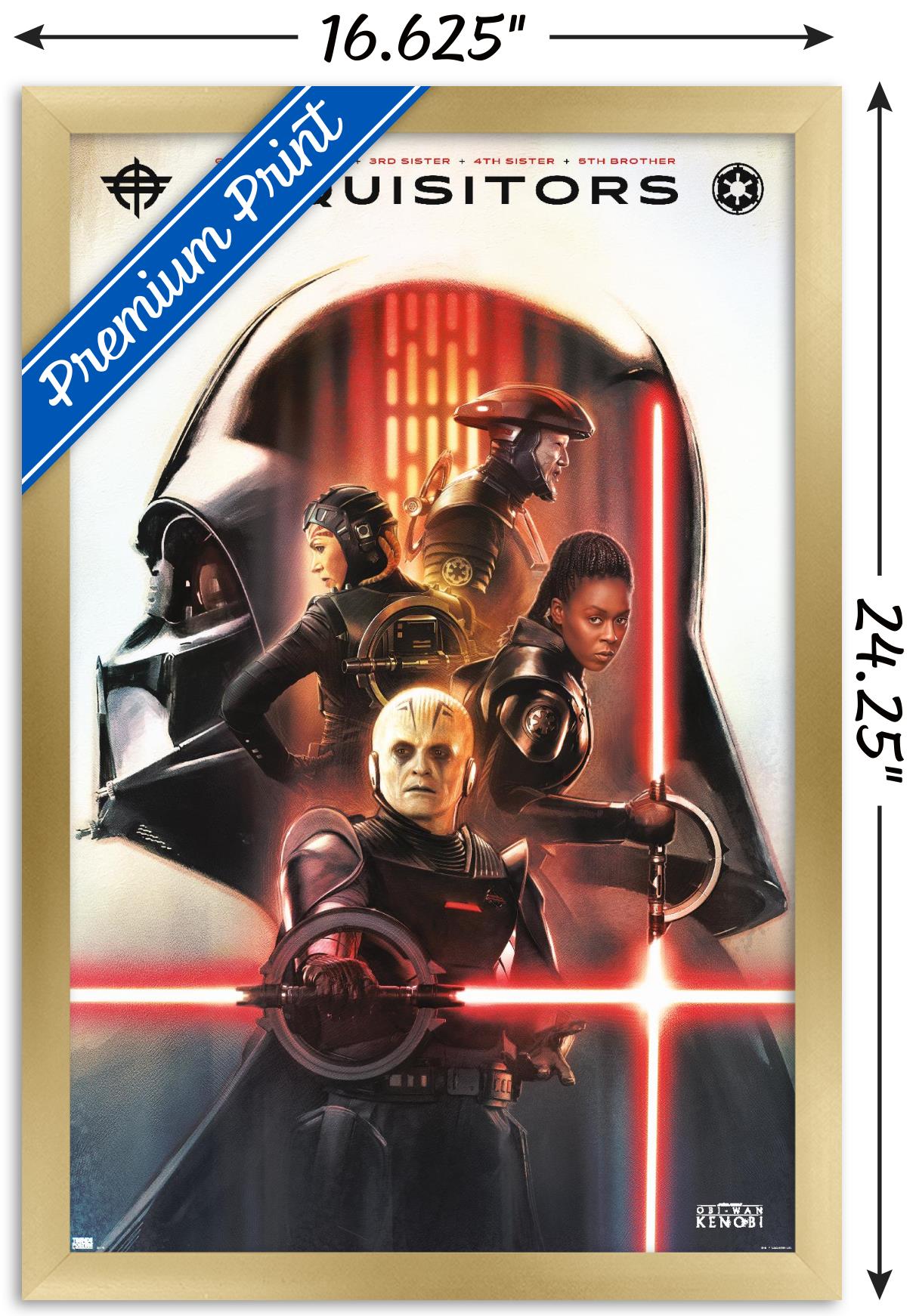Star Wars: Obi-Wan Kenobi - Inquisitors Wall Poster, 14.725" x 22.375" Framed