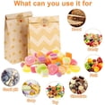 thumbnail image 2 of 20 bolsas de papel Kraft, bolsas de papel Kraft para dulces para fiestas, celebraciones, bodas, cumpleaños, Navidad (8 x 13 x 24 cm). ER, 2 of 5