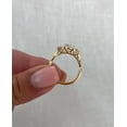 thumbnail image 5 of vylahjewellery 10K Rose Gold Twisted Wedding Ring Round Moissanite Three Stone Engagement Anniversary Ring Unique Round Vintage Bridal Ring Anniversary Ring for Women, 5 of 7