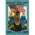 thumbnail image 2 of Paus, Herbert A. 17x24 White Modern Wood Framed Museum Art Print Titled - The Womans Land Army of America, 1918, 2 of 4