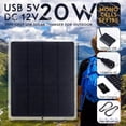 thumbnail image 2 of USB Solar Panel Vacuum Cleaner, IP65 Waterproof Portable Vacuum Cleaner, 20W 12V Vacuum Cleaner for Greenhouses, Pet Houses, 2 of 5