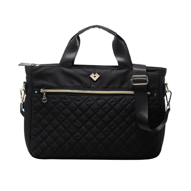 Bolsa para Laptop Mujer hasta 15.6 Pulgadas LuckyLy Moderno con Multiples Compartimentos Acolchados Modelo Jessy negro UNITALLA LuckyLy Bolsa para