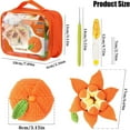 thumbnail image 3 of YWIYIUD DIY Crocheted Peelable Kit Cute Handmade Knitted Orange Doll Crochet Kit With Colorful Wool Yarn Instruction & Yarn Hook for Beginners 3.15inch, 3 of 8