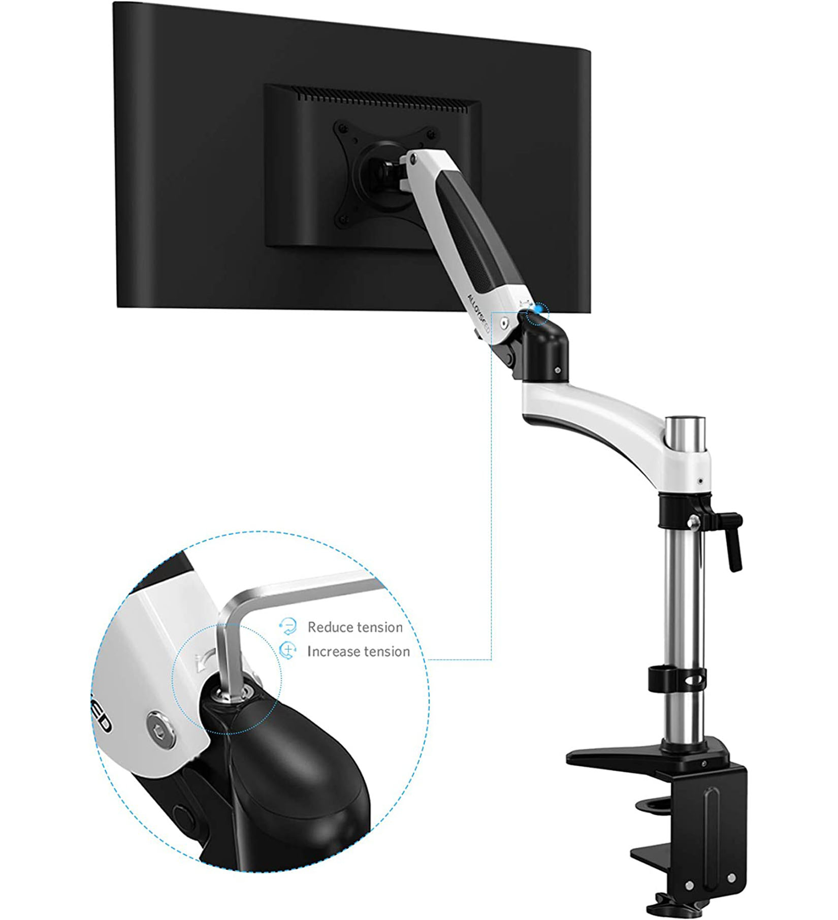 Monitor Mount Stand, Monitor Riser for 15 to 27 Inch,Holds up to 17.6lbs - image 4 of 7