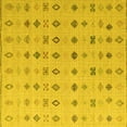thumbnail image 1 of Ahgly Company Indoor Square Solid Yellow Modern Area Rugs, 8' Square, 1 of 4