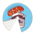 thumbnail image 3 of Bingfone Christmas Tree Skirt Mat Christmas Decoration Interior 36"-Sushi Salmon Surfing, 3 of 8
