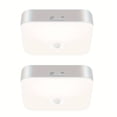thumbnail image 1 of MesaSe Yurnero 2 Packs Rechargeable Motion Sensor Ceiling Light Indoor/outdoor  Wireless Battery Powered Shower Light  5000K Motion Activated Flush Mount LED Light For Closet Pantry Shed, 1 of 7