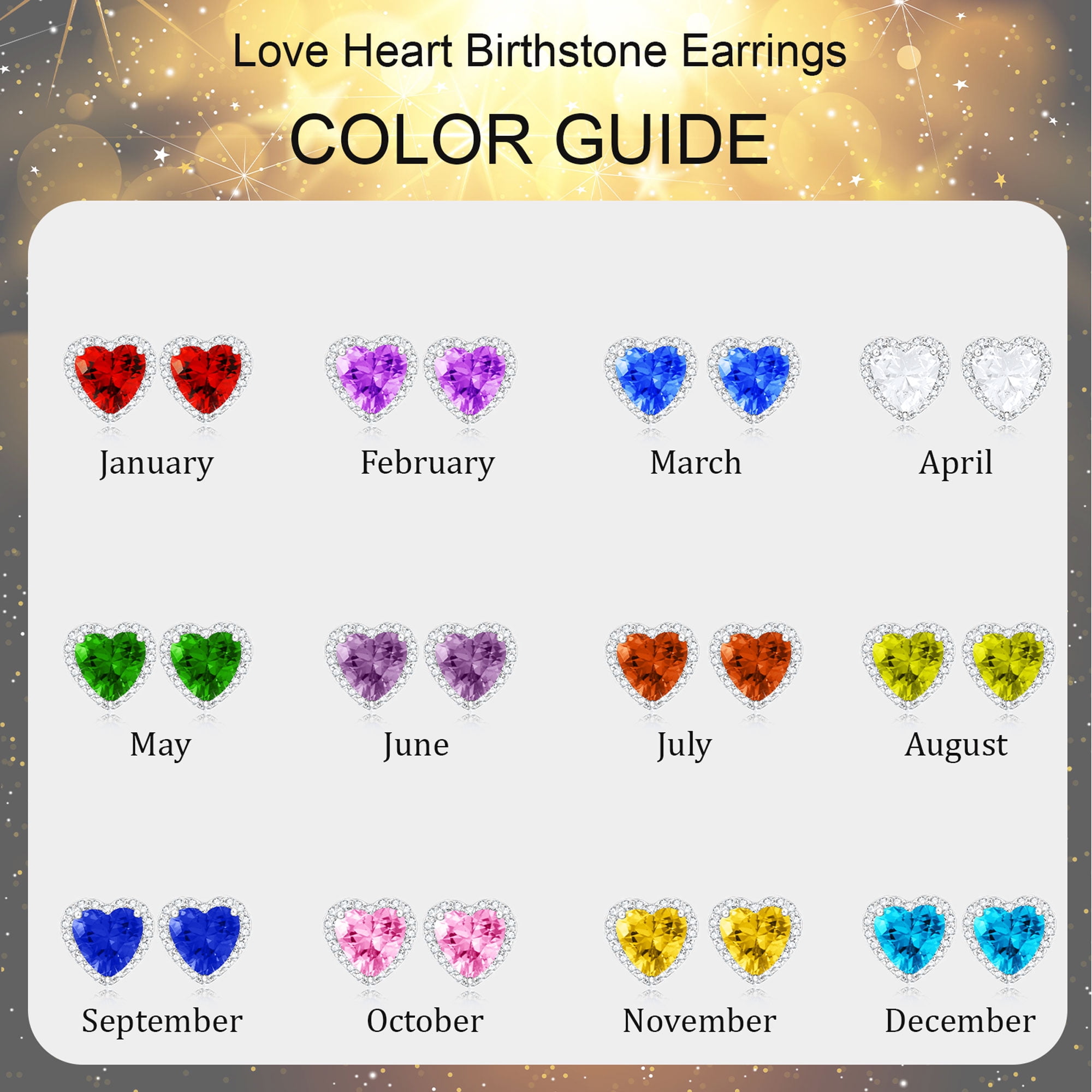 APSVO Love Heart Stud Earrings for Women Girls Hypoallergenic CZ S925 Sterling Silver Post April Birthstone Earrings Birthday Graduation Jewelry Gifts Teen Her Mom Wife Adults Kids Ideas