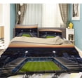 thumbnail image 1 of 3D Football Field Spectator Seats Lamplight Quilt Cover Set Bedding Set Duvet, 1 of 3