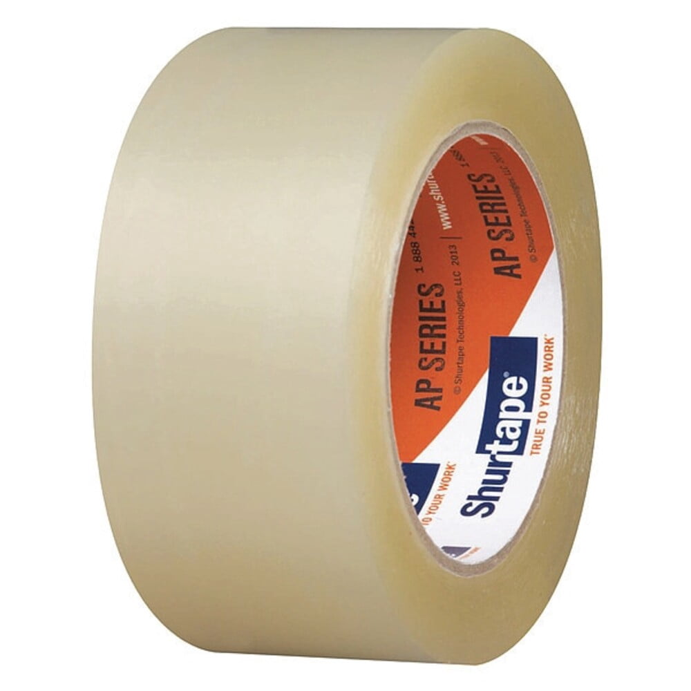 Packaging Tape, 48mm W, 100m L, 2 mil Thick, Clear, Standard Duty, 6PK 232518