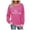 02 Pink, variant on Fewfanhot Fall Outfits for Women 2025 Crewneck Sweatshirt with Pockets Casual Loose Long Sleeve Letter Graphic Comfy Sweatshirts