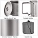 thumbnail image 3 of Taza de Agua de Picnic de Campamento de Titanio Ultraligero de Agua Con Plegable de 300 ml / 350ml / 450ml / 550ml / 650ml / 750ml, 3 of 7