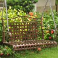 thumbnail image 4 of Mandalay Wrought Iron Patio Swing - Rustic Brown, 4 of 5