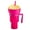 Pink, variant on Snack and Drink Cup,Small Snack Drink Cup With Handle,Straw Cup With Handle, 2-in-1 Snack Drink Cup With Handle, Suitable For Cinemas/stadiums/outdoor Yard