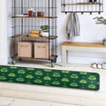thumbnail image 4 of Dreamtimes St Patrick Cute Tooth Hallway Runner Rug 2'x6' Kitchen Rug with Rubber Backing Funny Clovers Unique Non Slip Entryway Rug Runner Washable Soft Area Rug for Hallway Bedroom Kitchen Decor, 4 of 6