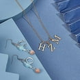 thumbnail image 4 of 30pcs 15 Styles 2 Colors Metal Letter Charms 304 Stainless Steel Pendants and Greek Alphabet Charms, 4 of 9