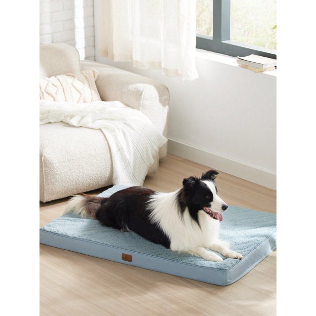Bedsure Dog Bed - Orthopedic Waterproof Dog Beds With Removable Washable Cover For Dogs, Egg Crate Foam Pet Bed Mat